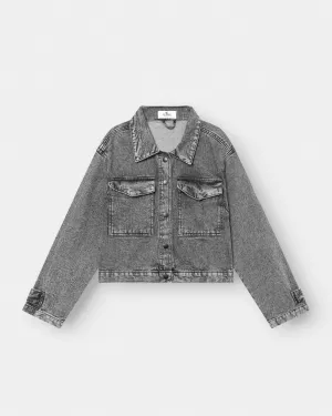 Denim Jacket washed Grey