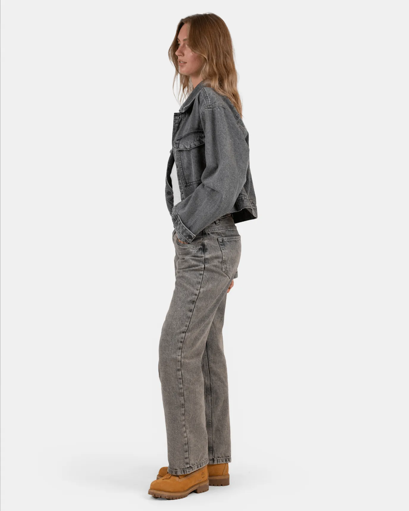Denim Jacket washed Grey