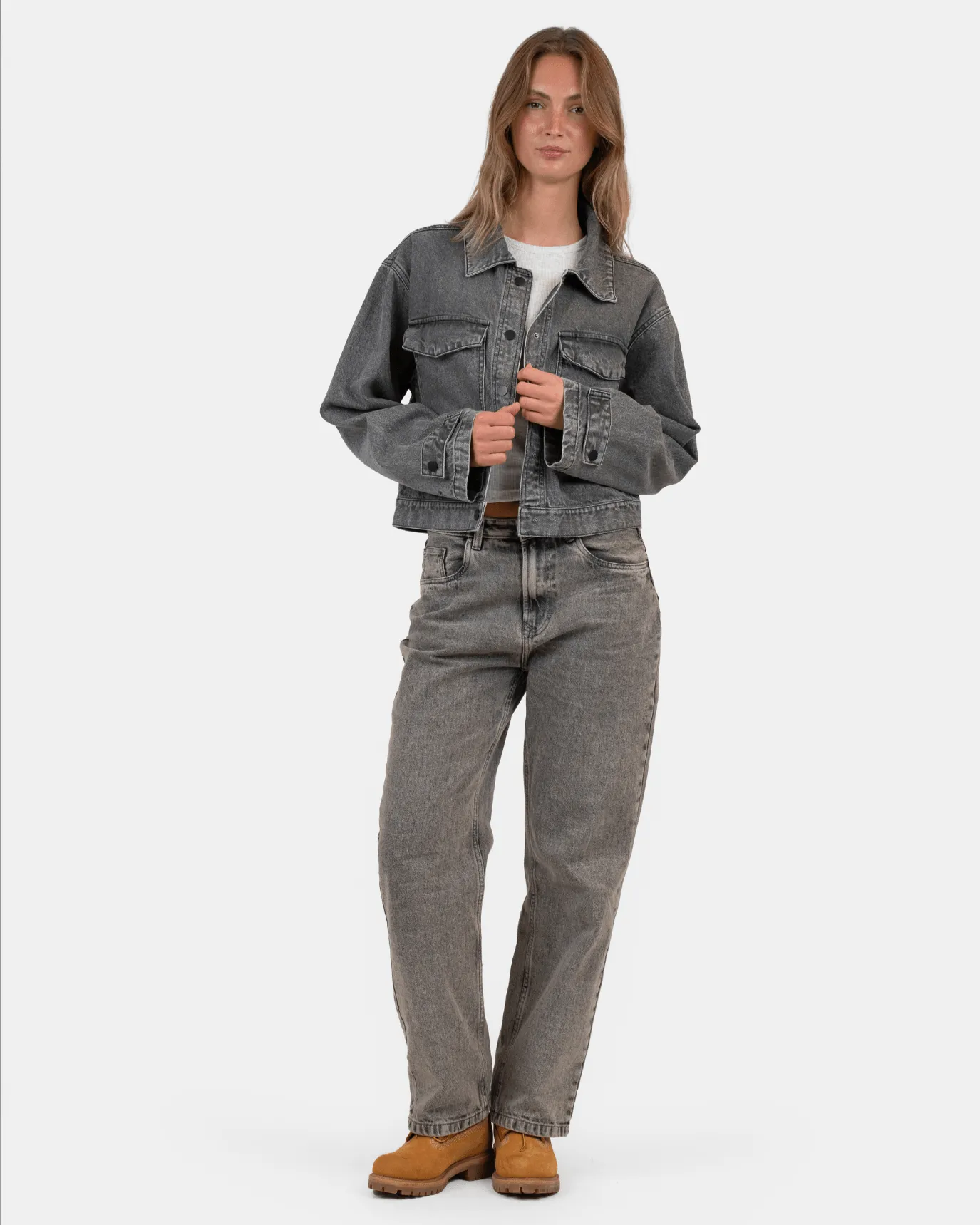Denim Jacket washed Grey