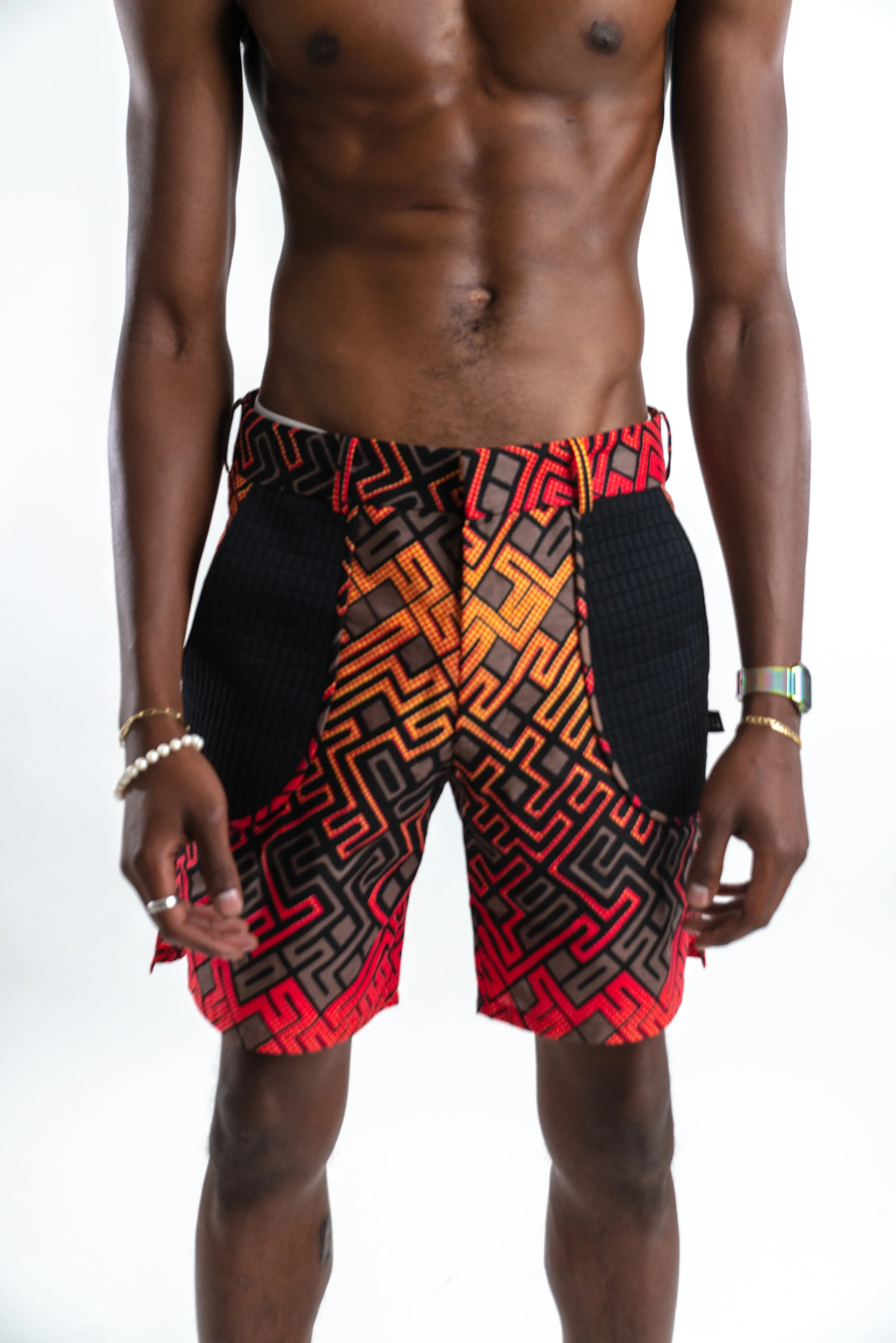 Dibiasse Labyrinth Fire Shorts