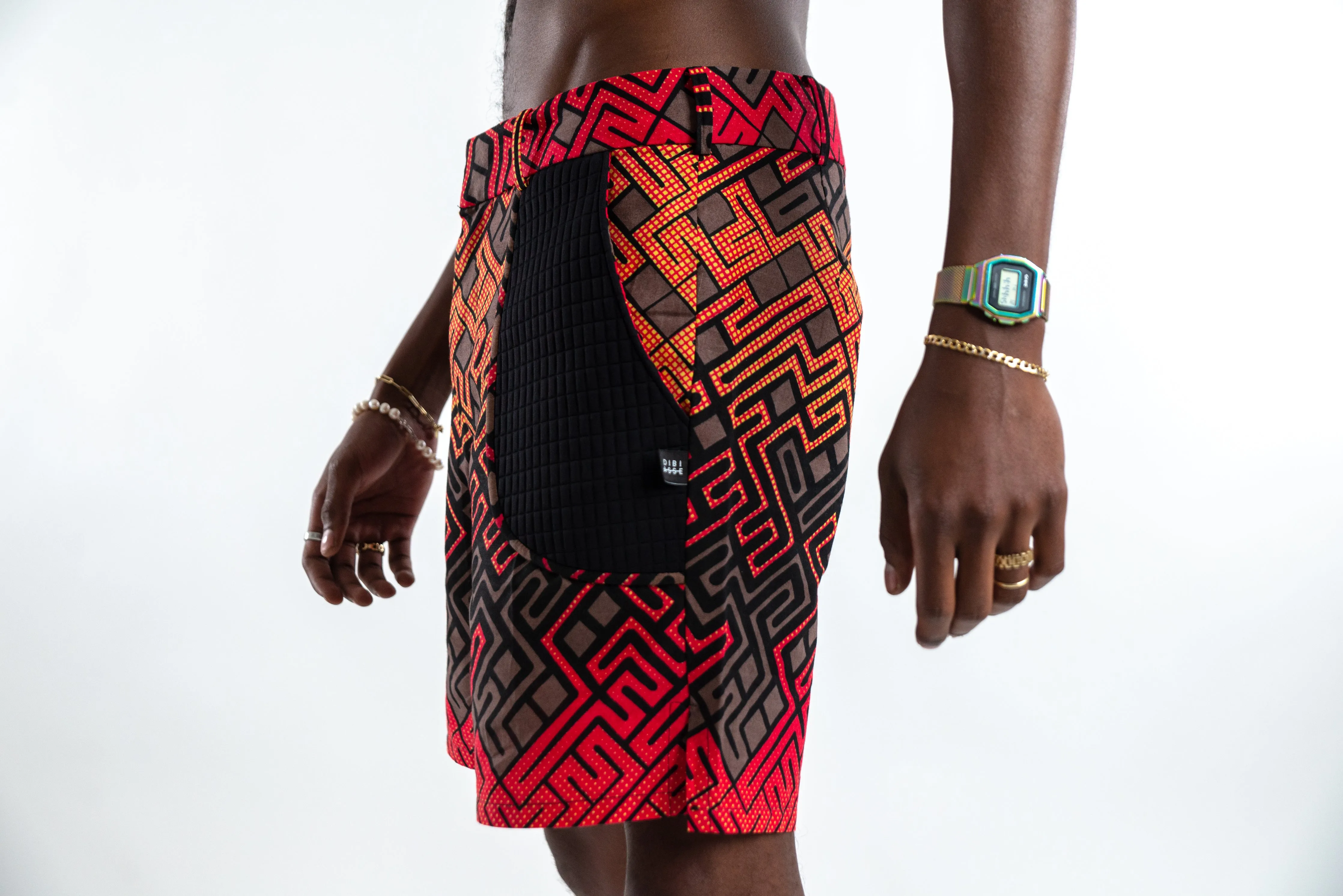 Dibiasse Labyrinth Fire Shorts