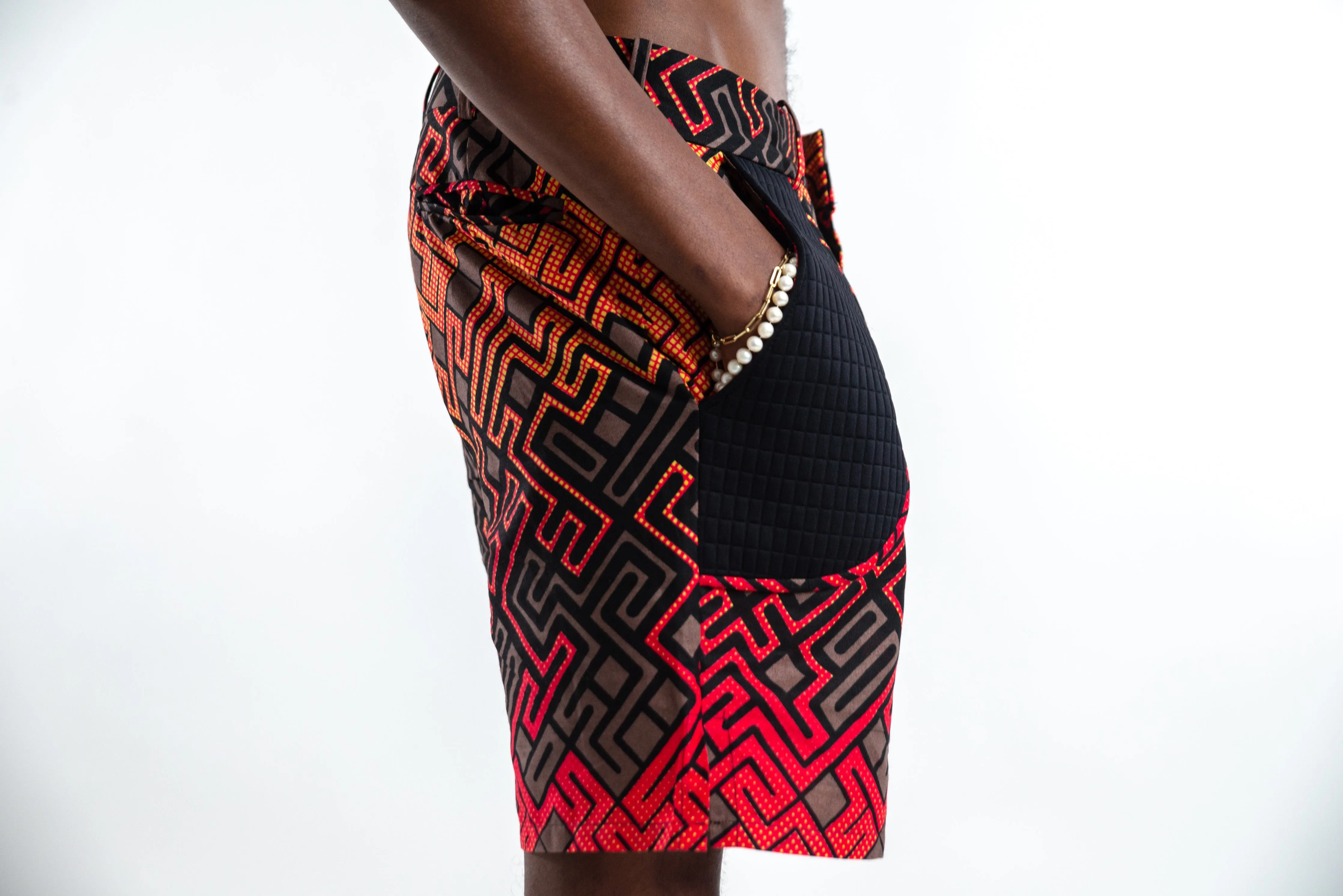 Dibiasse Labyrinth Fire Shorts