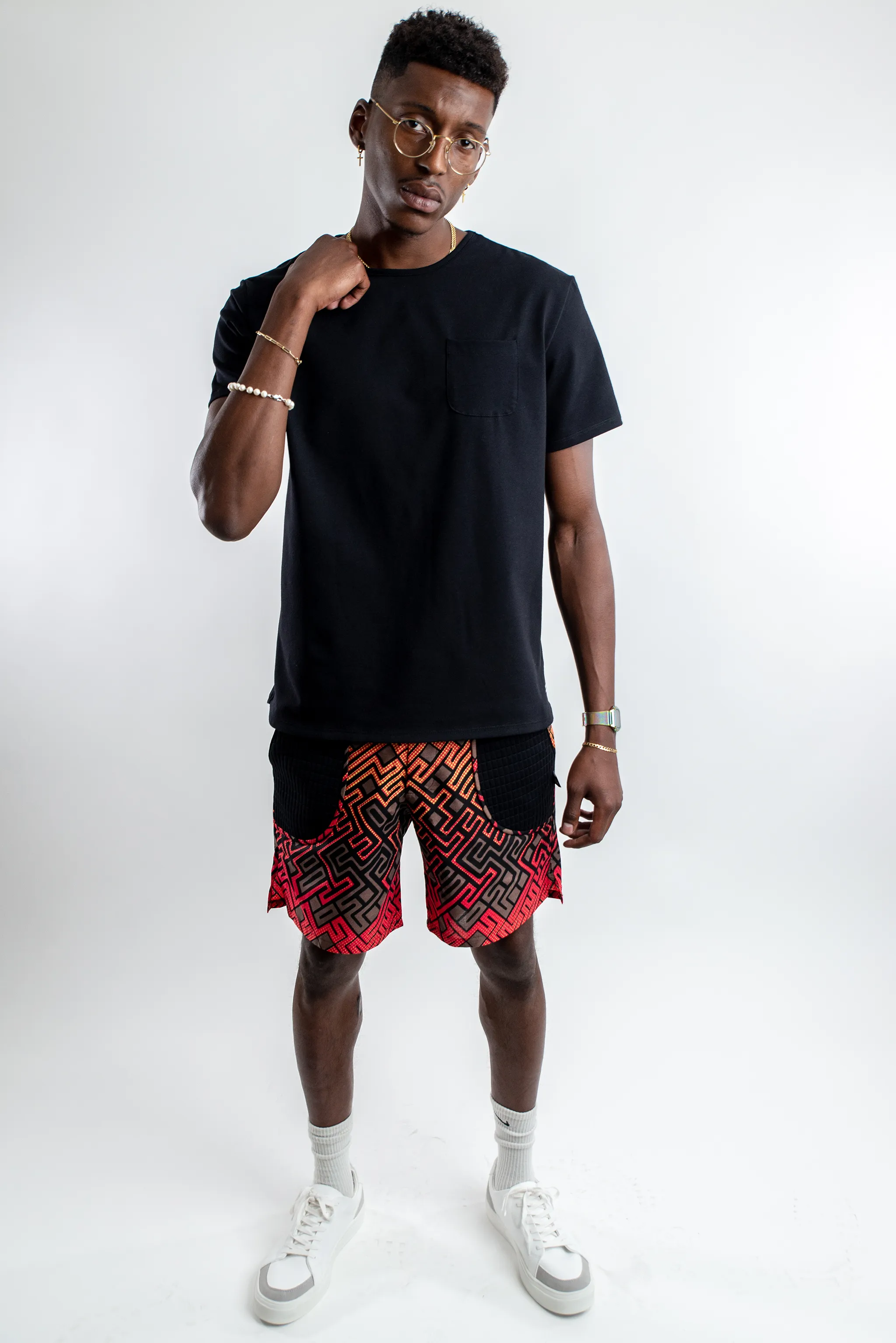 Dibiasse Labyrinth Fire Shorts