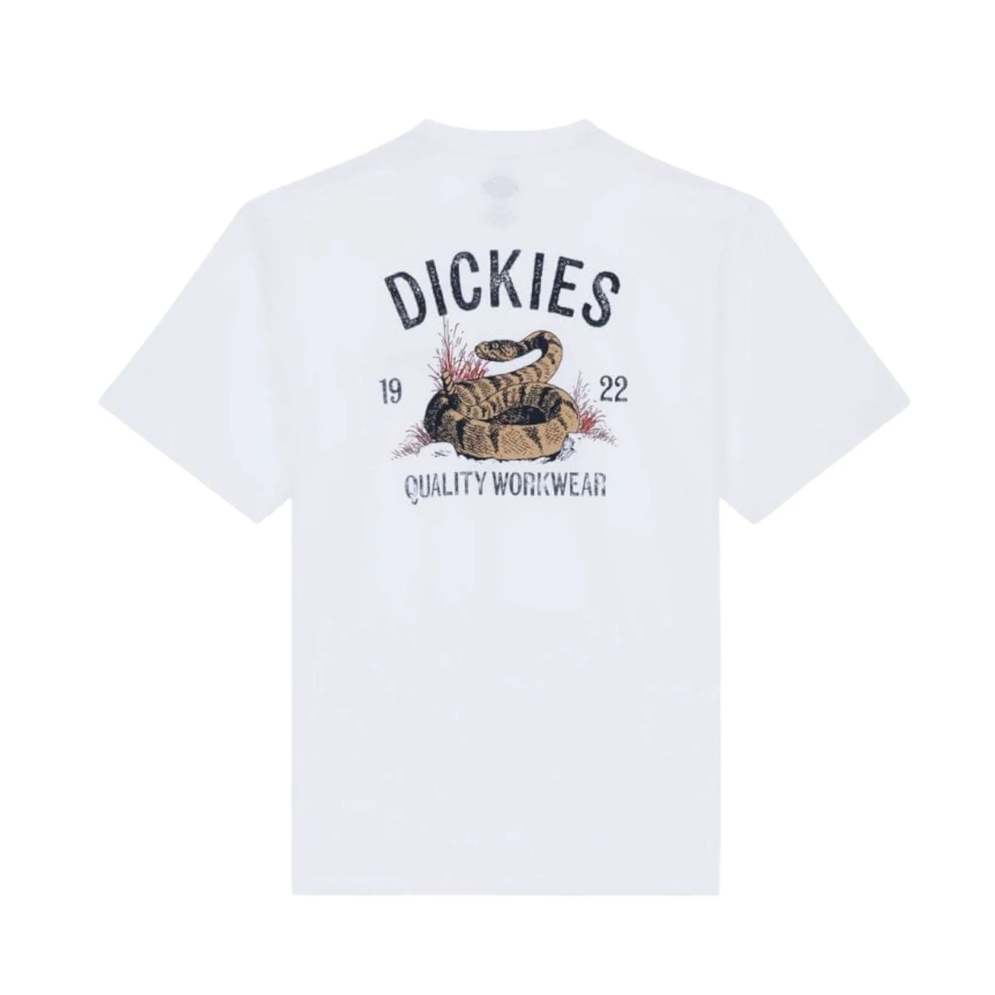 Dickies Snake T-Shirt White (Back Print)