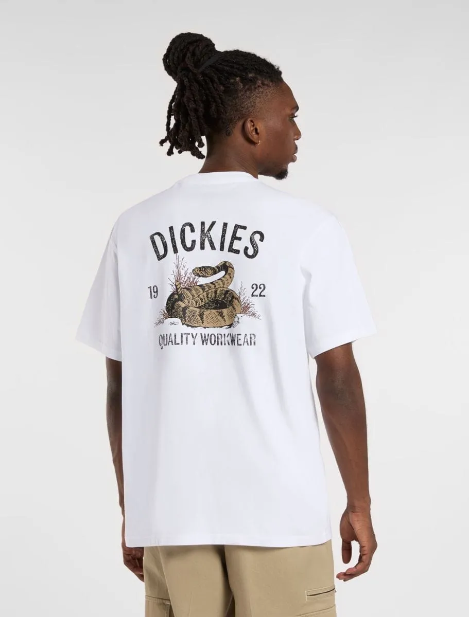Dickies Snake T-Shirt White (Back Print)