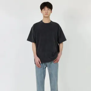 Distressed Basic round neck T-shirt