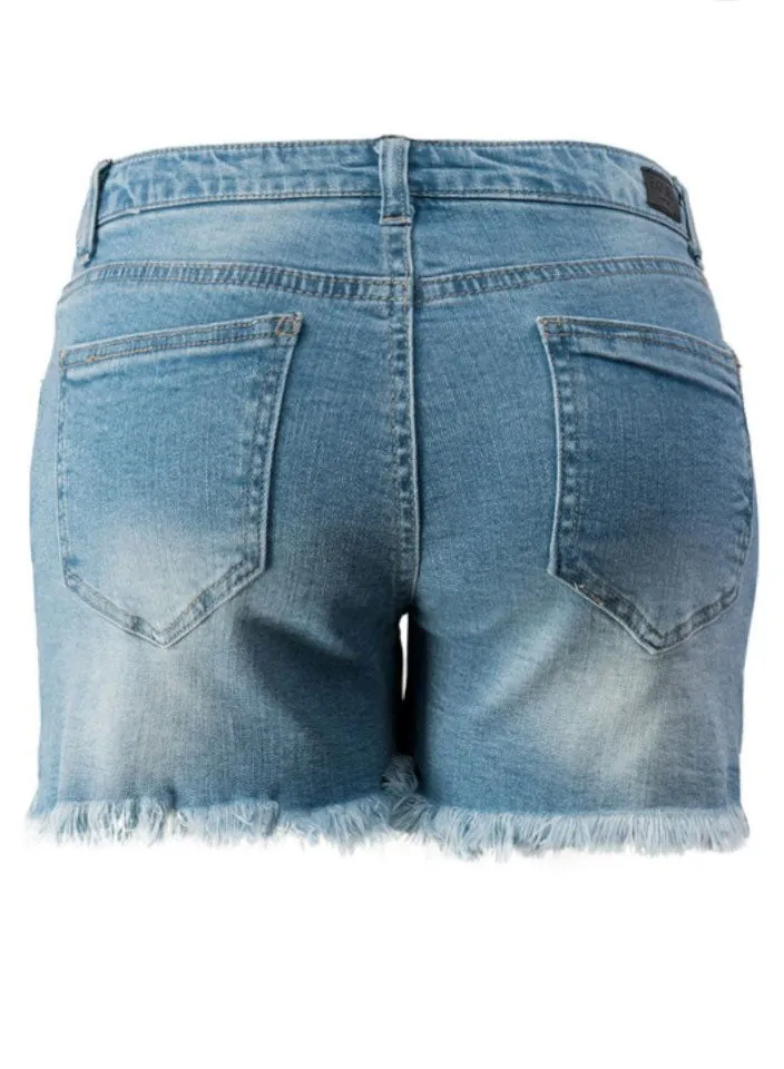 Distressed Hi Lo Cut Offs