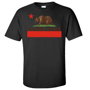 Don Pimentel California Republic Bear Flag Brown Text Asst Colors T-shirt/tee