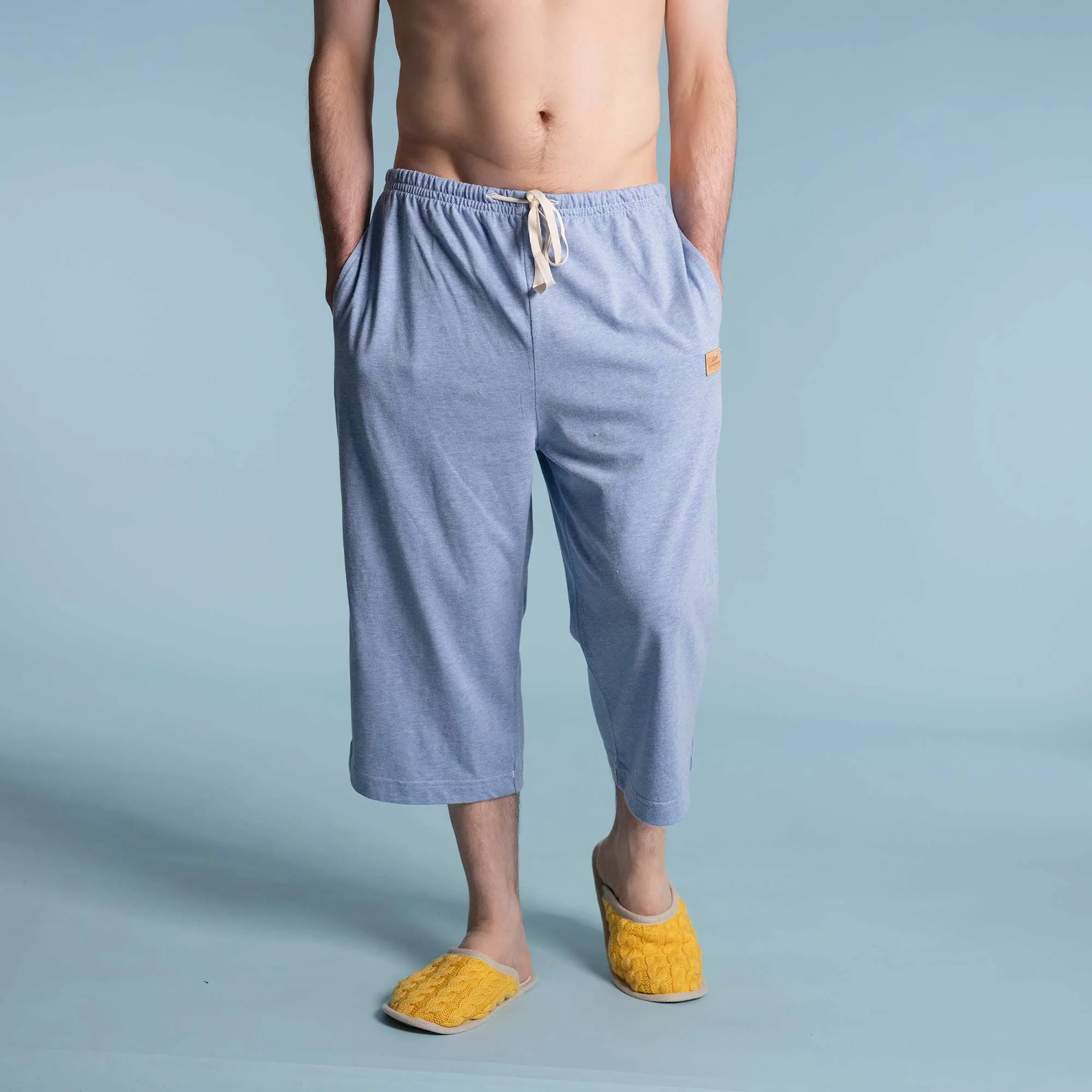 DREW 100% Organic Cotton Dorm Shorts (Unisex) (OC thread, Organic Elastic Waistband, Plastic-free, 100% Biodegradable)