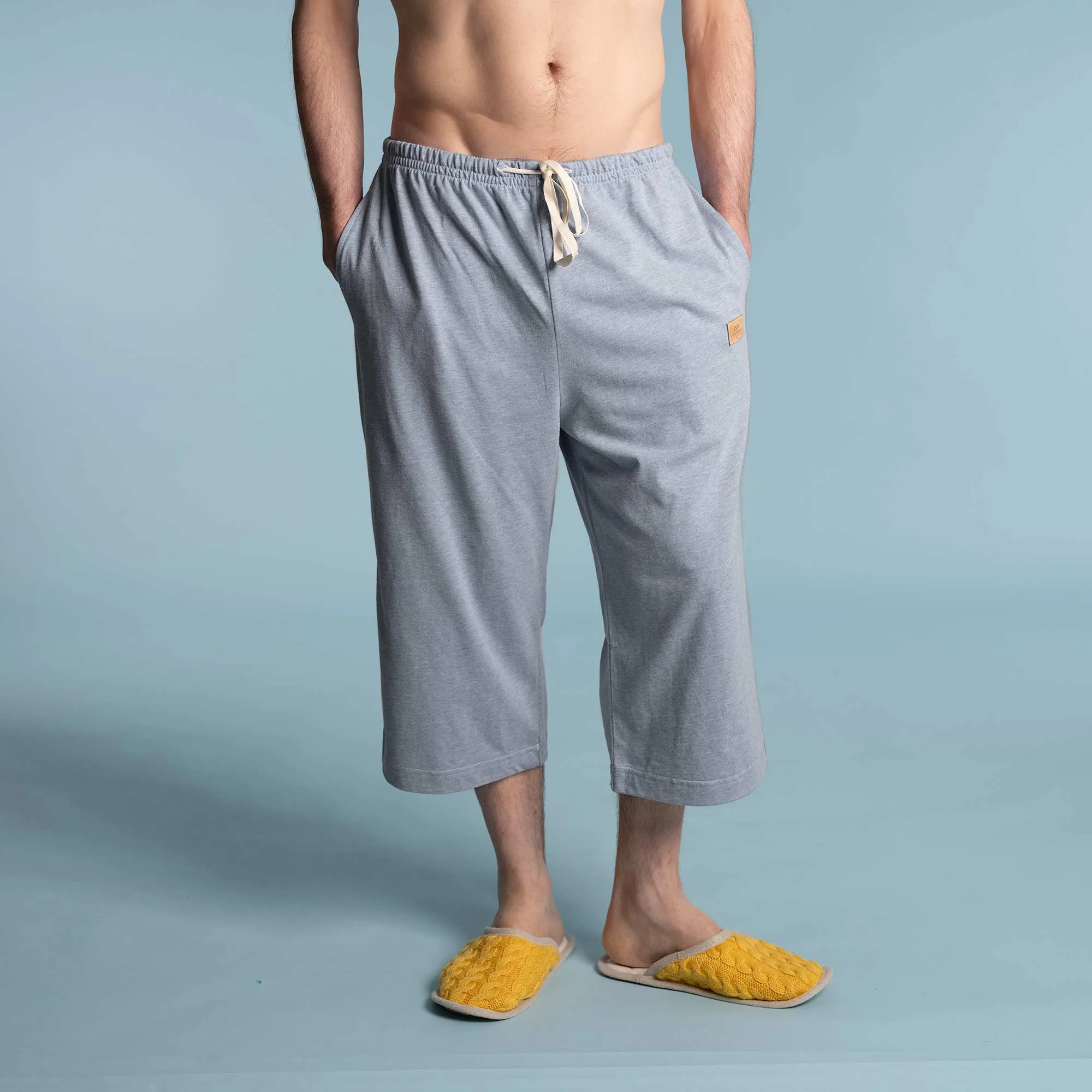 DREW 100% Organic Cotton Dorm Shorts (Unisex) (OC thread, Organic Elastic Waistband, Plastic-free, 100% Biodegradable)