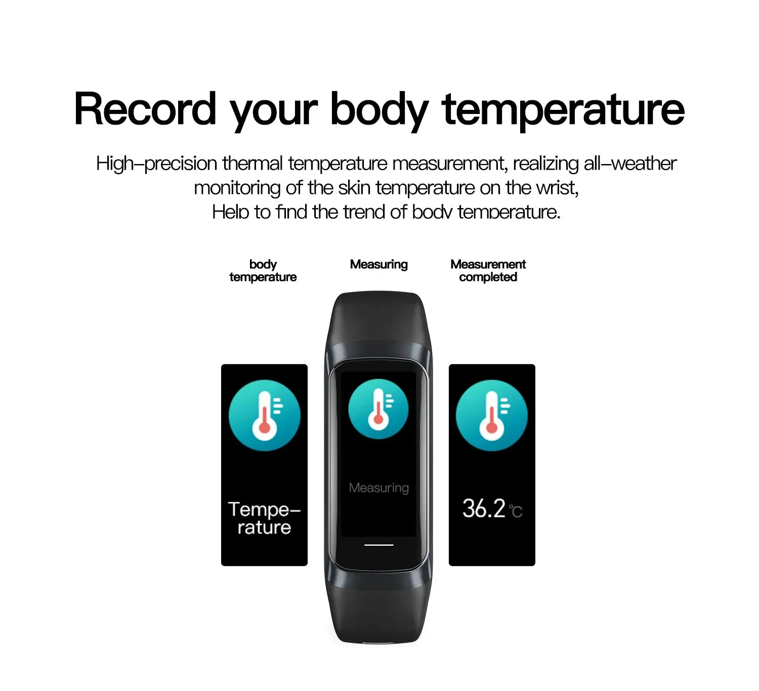 EFFEOKKI C60 1.10" AMOLED Smart Fitness Band