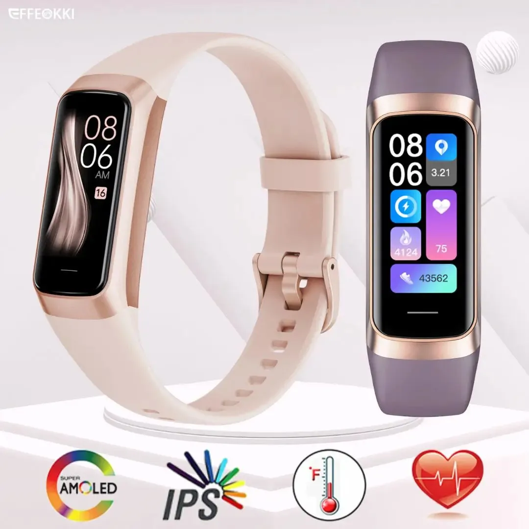 EFFEOKKI C60 1.10" AMOLED Smart Fitness Band