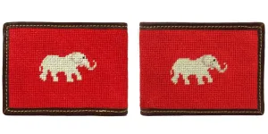 Elephant Needlepoint Wallet