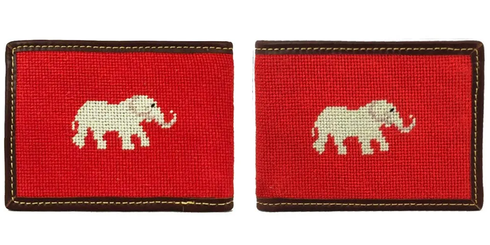 Elephant Needlepoint Wallet