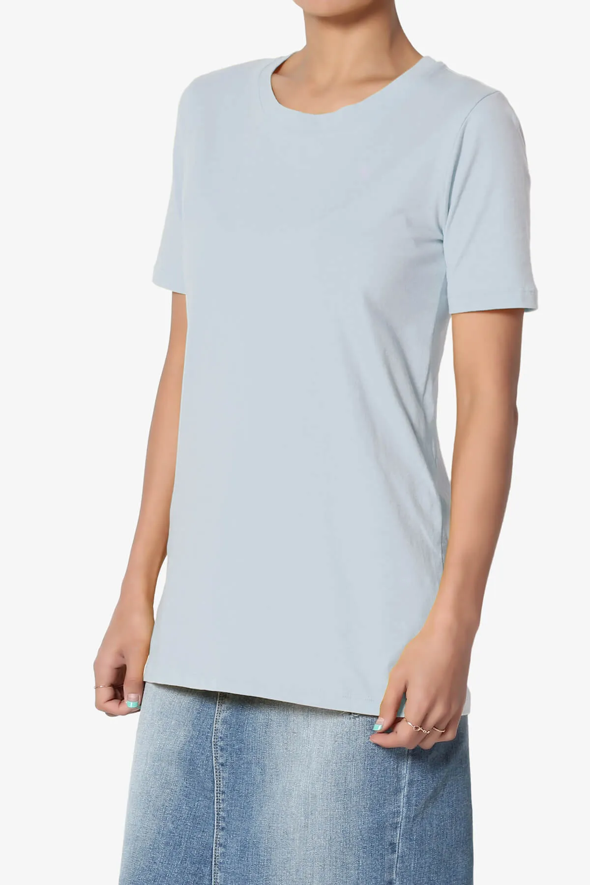Elora Crew Neck Short Sleeve T-Shirt PLUS