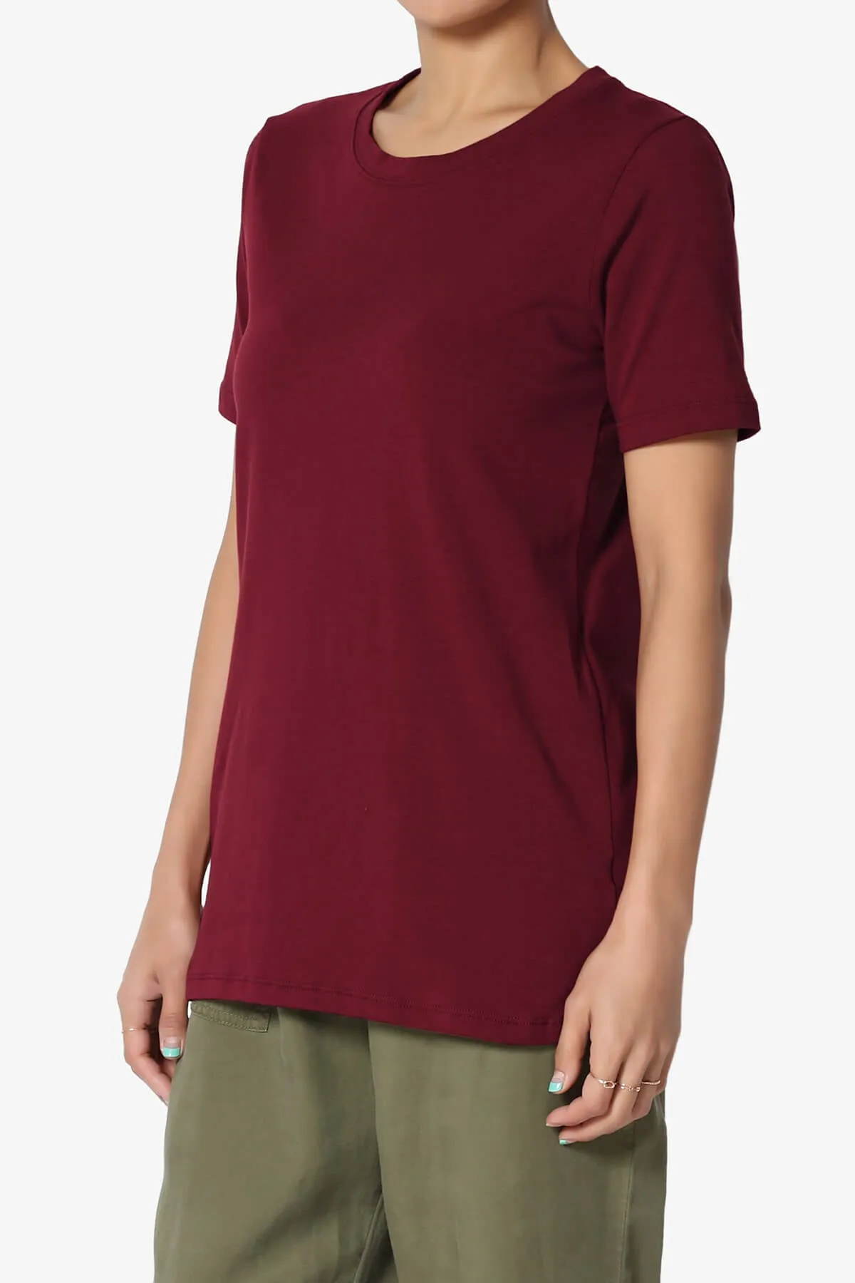 Elora Crew Neck Short Sleeve T-Shirt PLUS