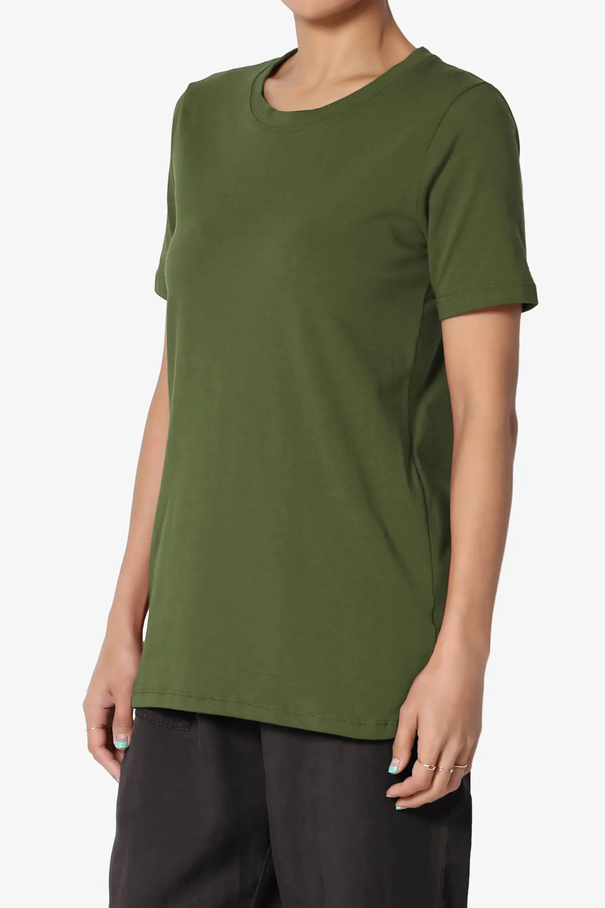 Elora Crew Neck Short Sleeve T-Shirt PLUS