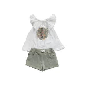 Emma's Garden shorts   tee 12m