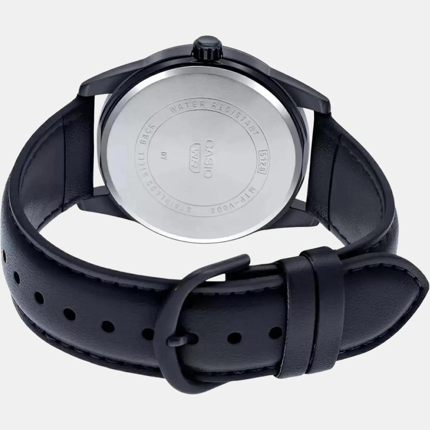 Enticer Men's Analog Leather Watch A1943 - MTP-VD02BL-1EUDF
