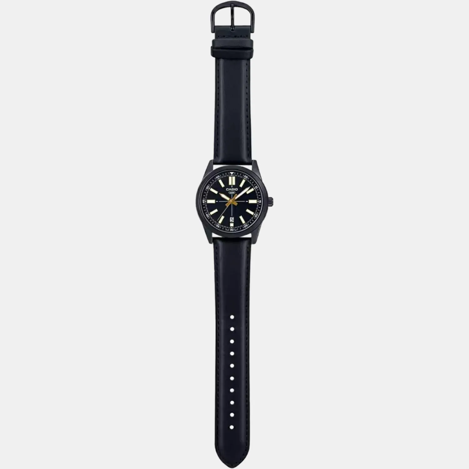 Enticer Men's Analog Leather Watch A1943 - MTP-VD02BL-1EUDF