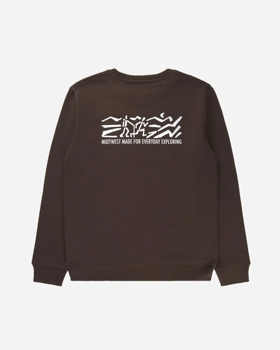 Explore Crewneck - Brown