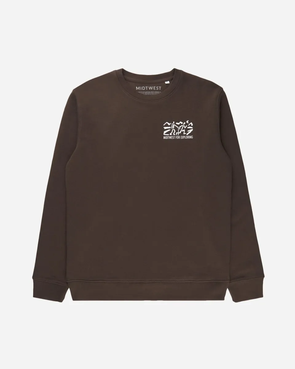 Explore Crewneck - Brown