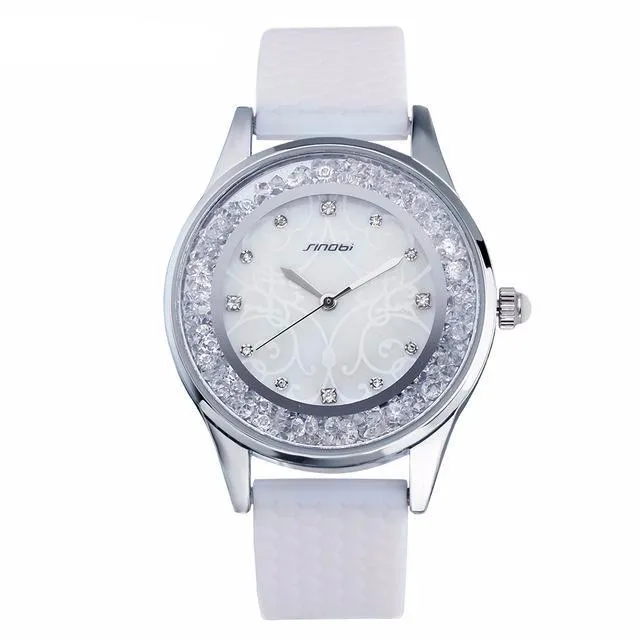 Fashion Women's Diamonds Silicone Band Watches - White,Pink,Mint Green,Purple,Light Pink