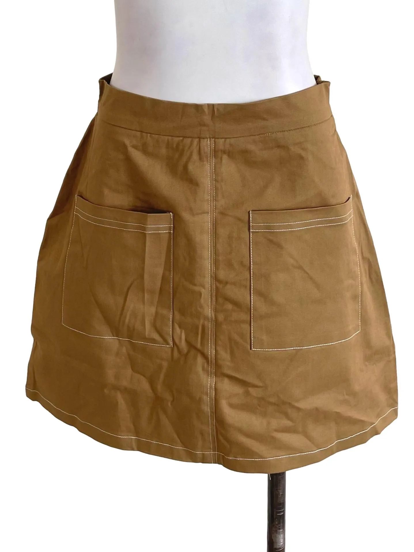 Fawn Brown A-Line Miniskirt