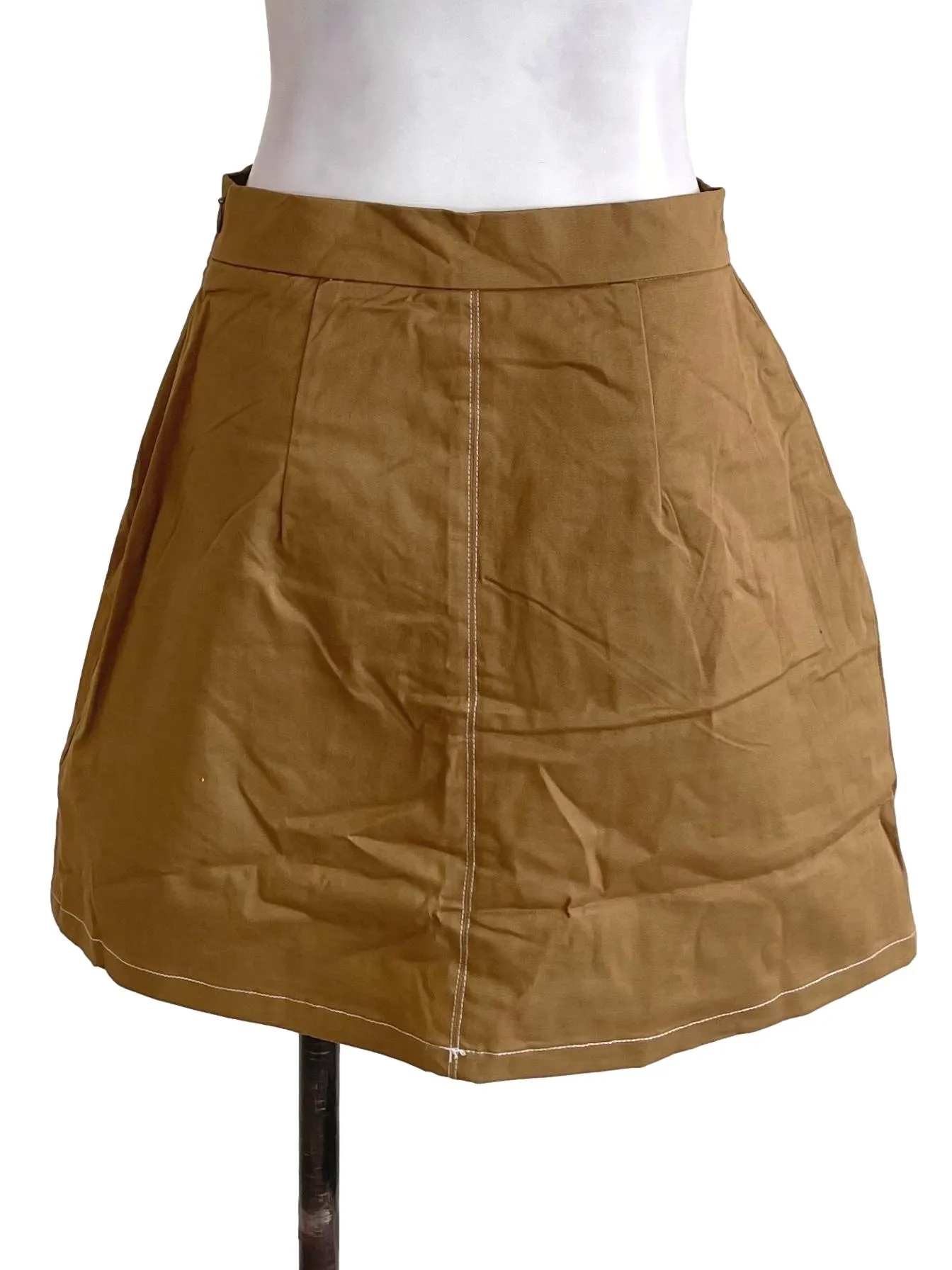 Fawn Brown A-Line Miniskirt