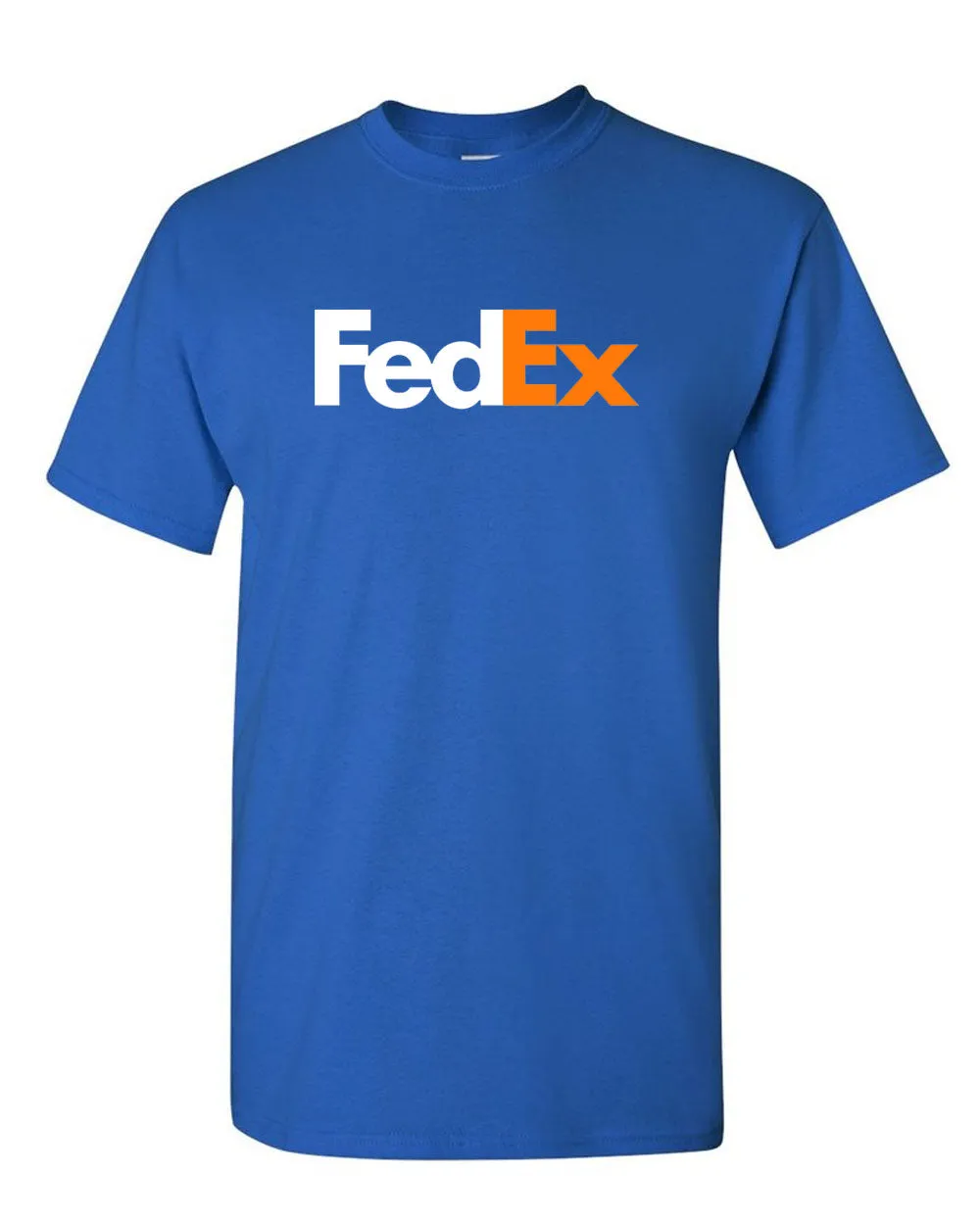 FedEx  T-shirt postal FedEx white orange Logo T-shirt
