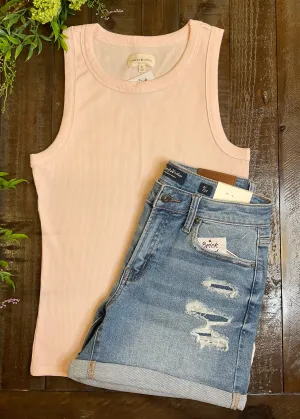 Flag & Anthem Distressed Shorts