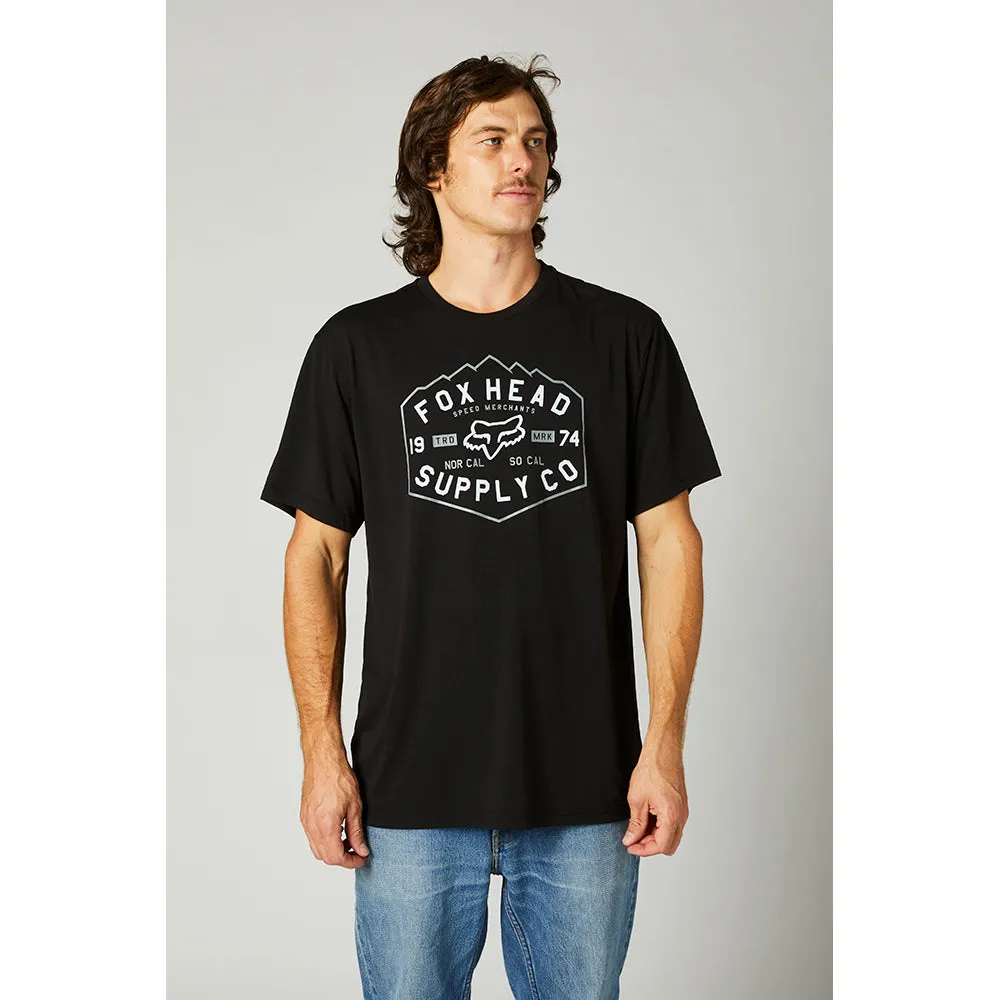 FOX BACKBONE SS TECH TEE [BLACK]