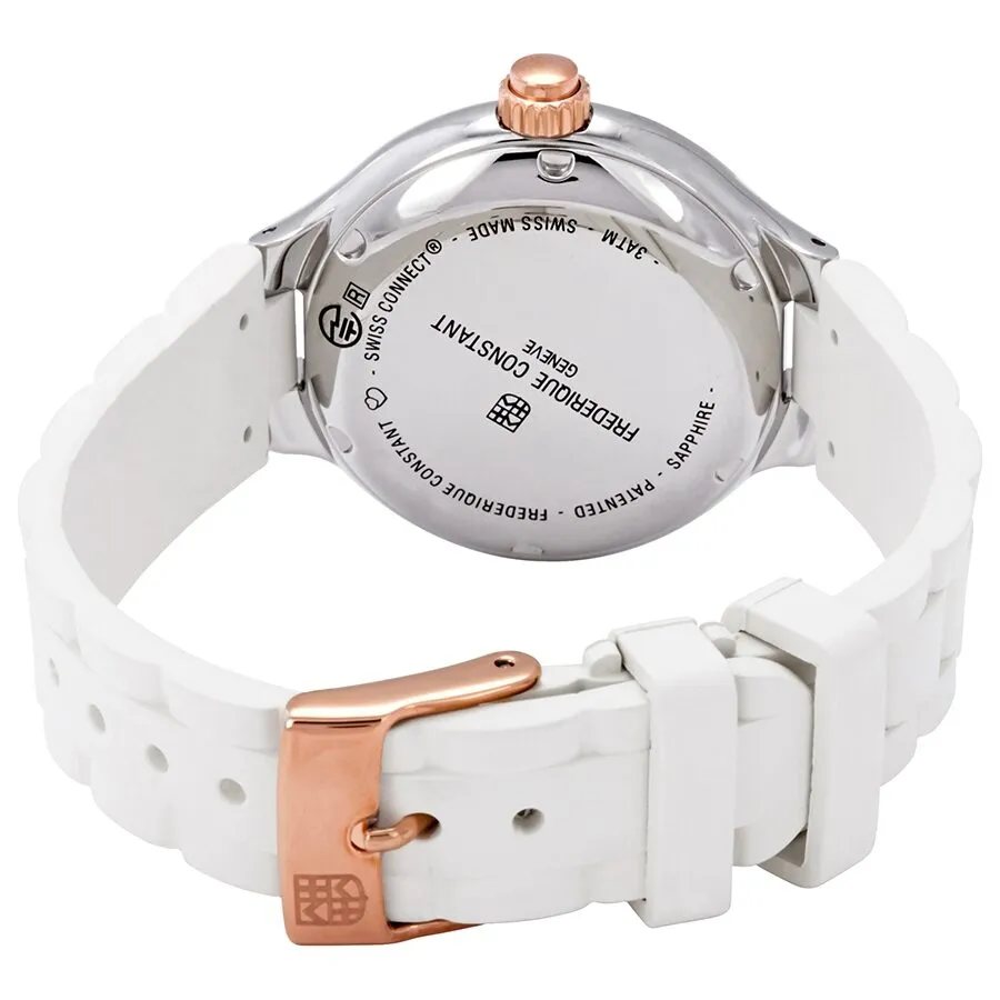 Frederique Constant Silver Mother of Pearl Dial Ladies Horological Smartwatch FC-281WH3ER2