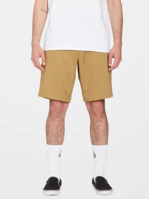 Frickin Elasticated Waist 19" Shorts - DARK KHAKI
