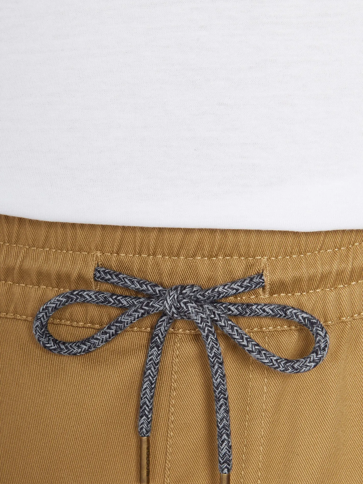 Frickin Elasticated Waist 19" Shorts - DARK KHAKI