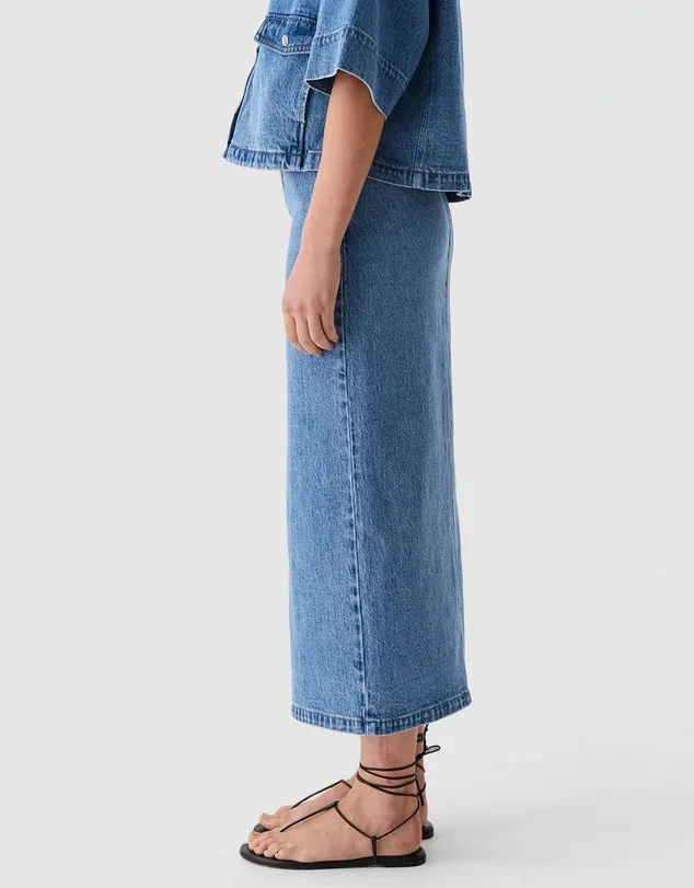 fynn denim skirt - blue