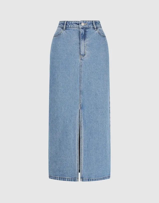 fynn denim skirt - blue