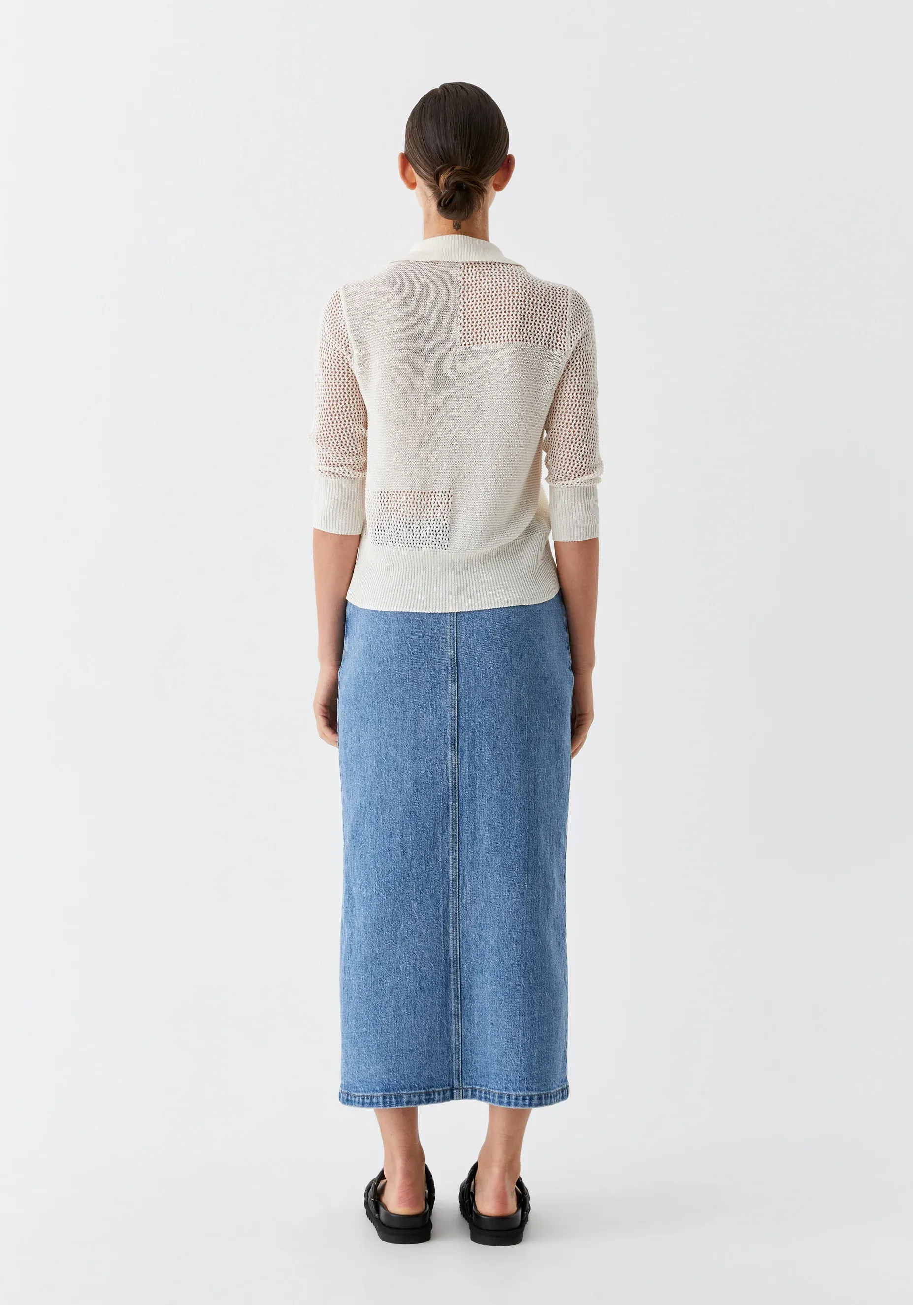 fynn denim skirt - blue