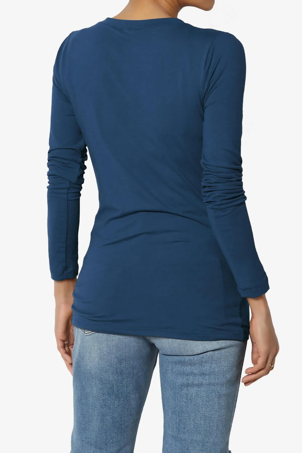 Gaia Microfiber V-Neck Long Sleeve T-Shirt PLUS