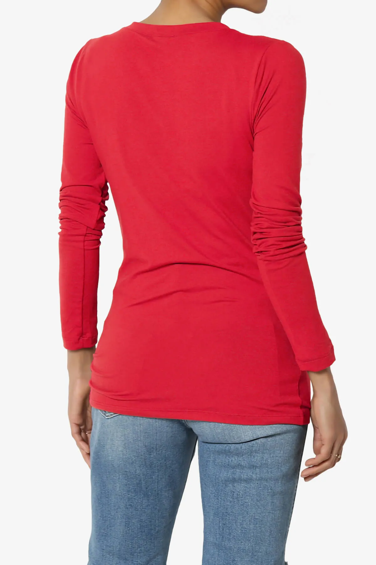 Gaia Microfiber V-Neck Long Sleeve T-Shirt PLUS