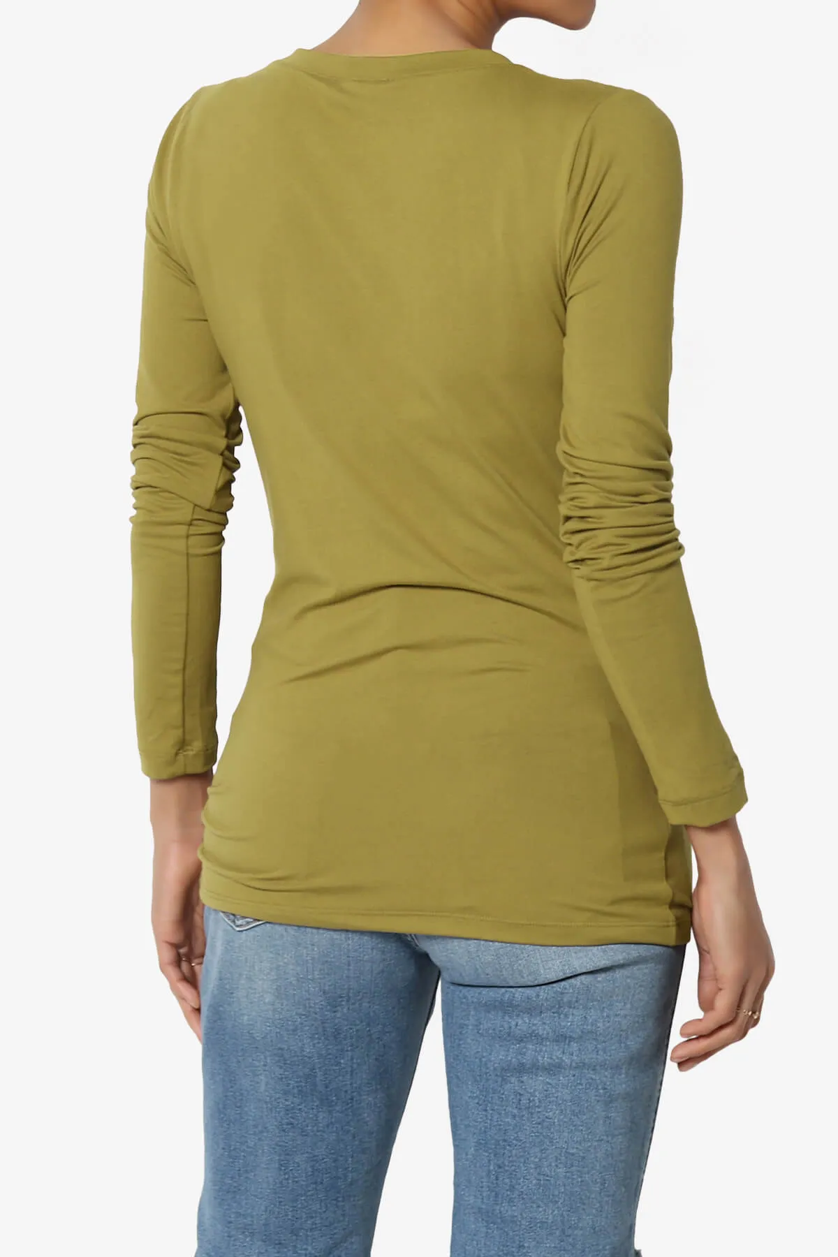 Gaia Microfiber V-Neck Long Sleeve T-Shirt PLUS