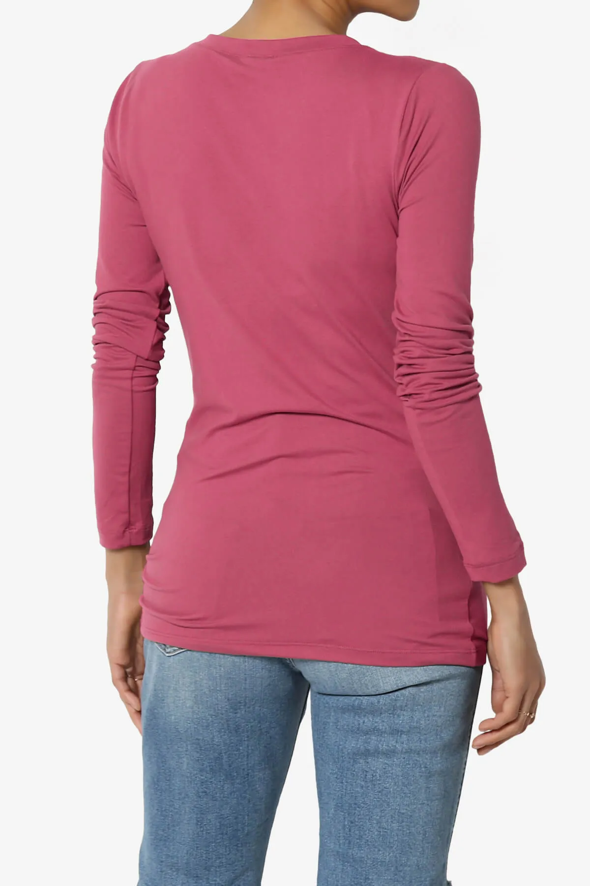 Gaia Microfiber V-Neck Long Sleeve T-Shirt PLUS
