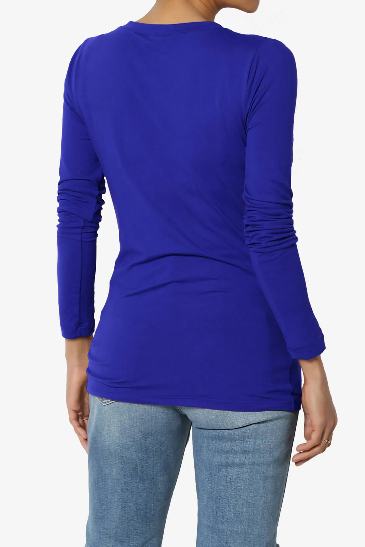 Gaia Microfiber V-Neck Long Sleeve T-Shirt PLUS