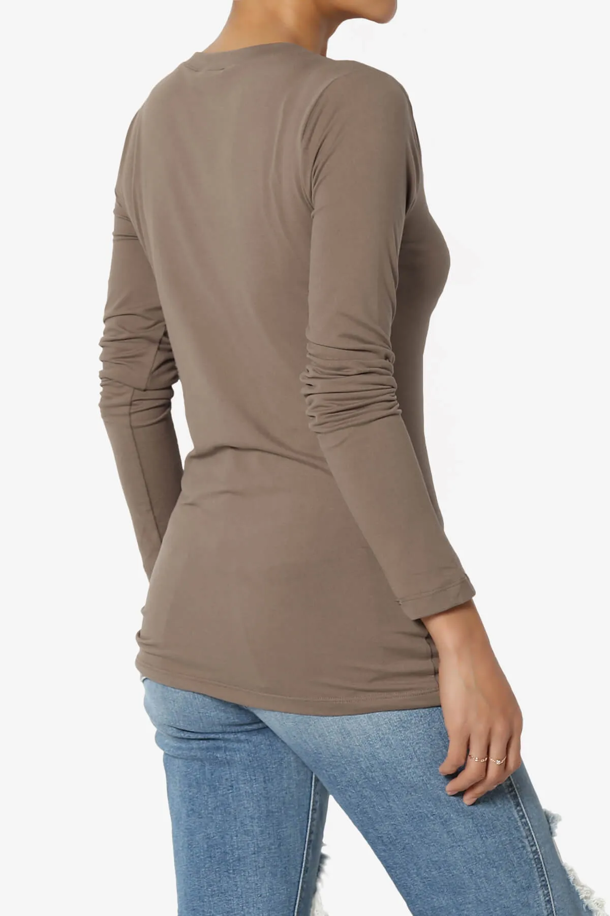 Gaia Microfiber V-Neck Long Sleeve T-Shirt PLUS