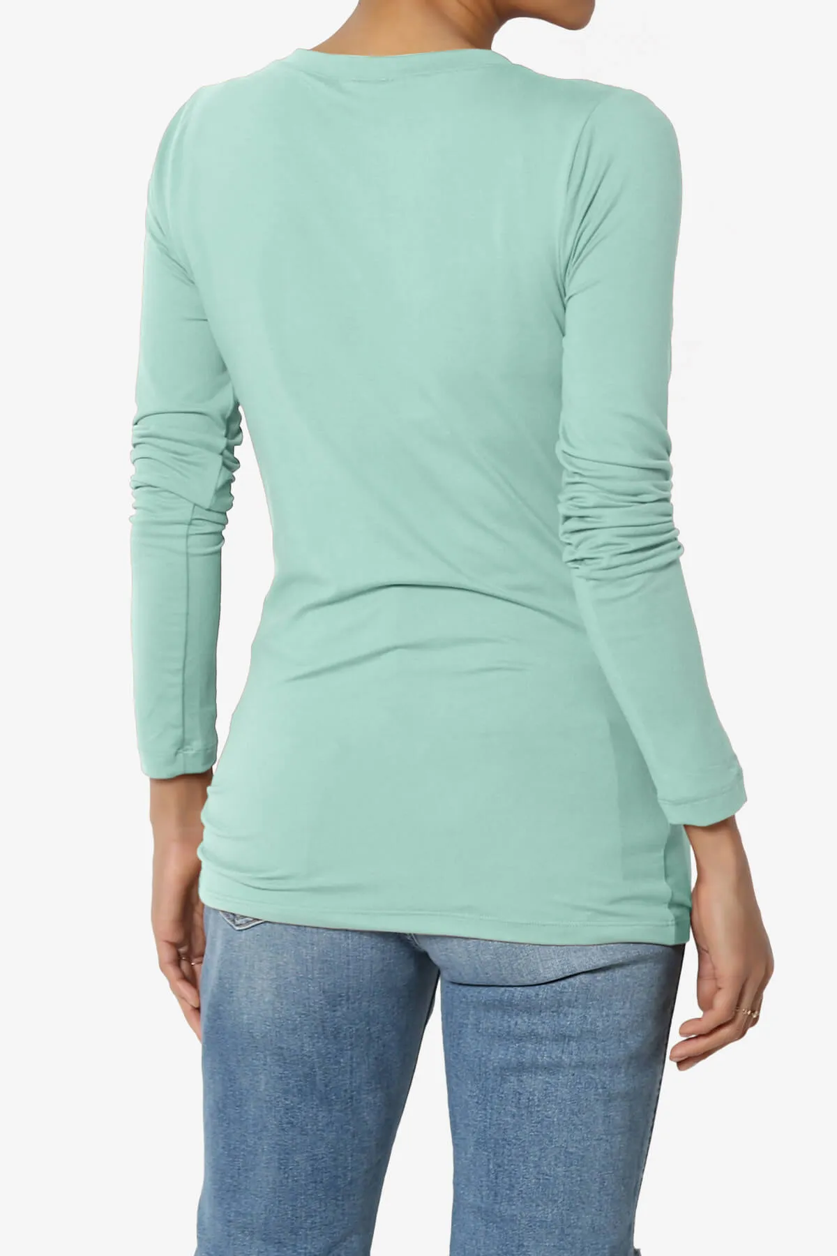 Gaia Microfiber V-Neck Long Sleeve T-Shirt PLUS