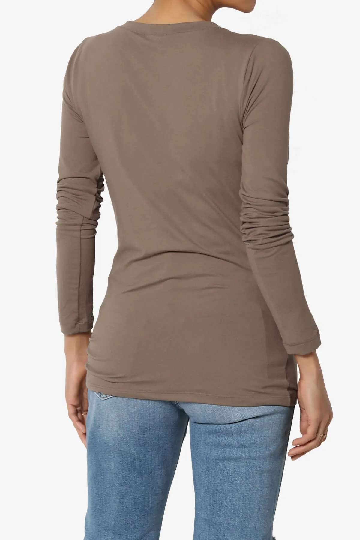 Gaia Microfiber V-Neck Long Sleeve T-Shirt PLUS