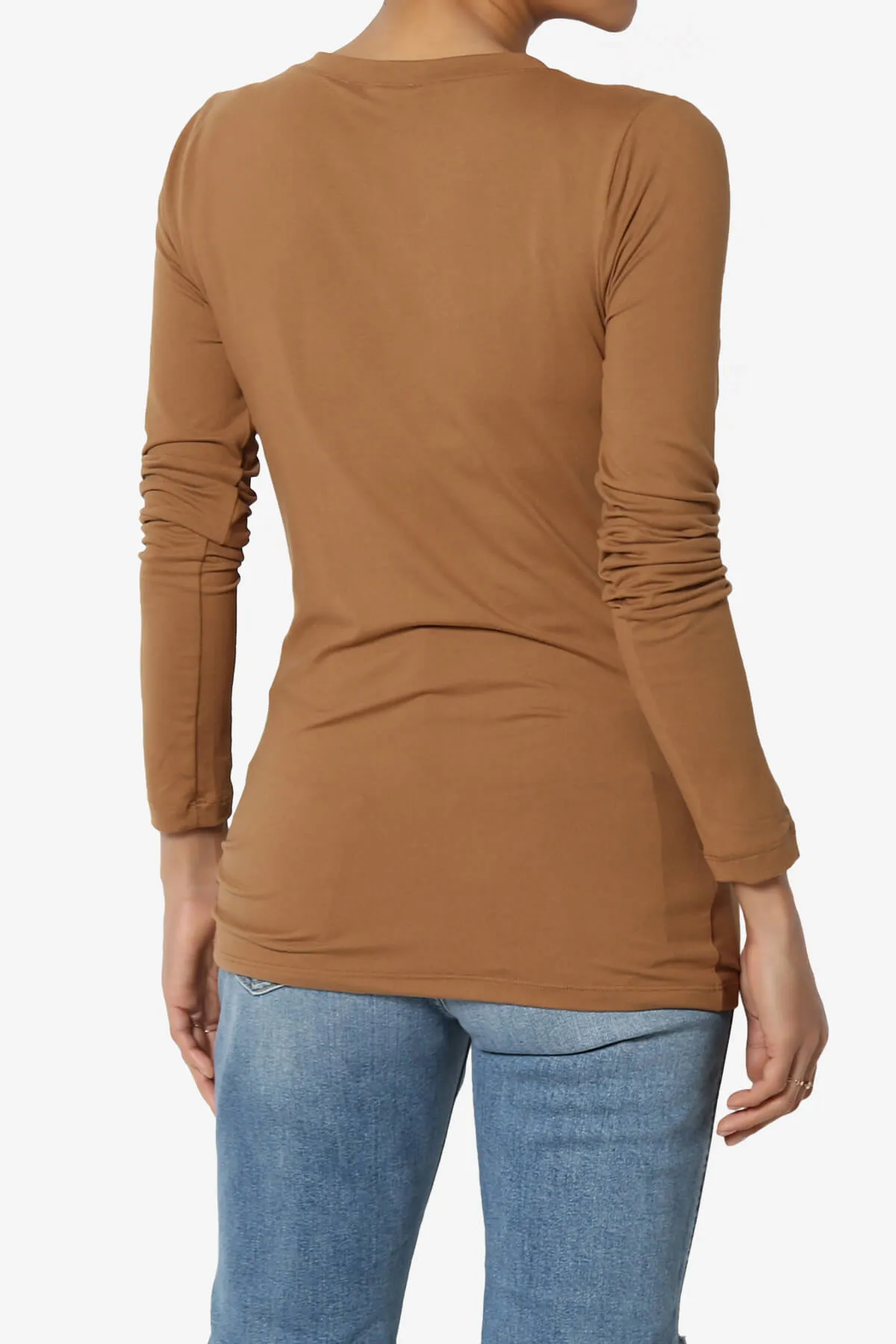 Gaia Microfiber V-Neck Long Sleeve T-Shirt PLUS