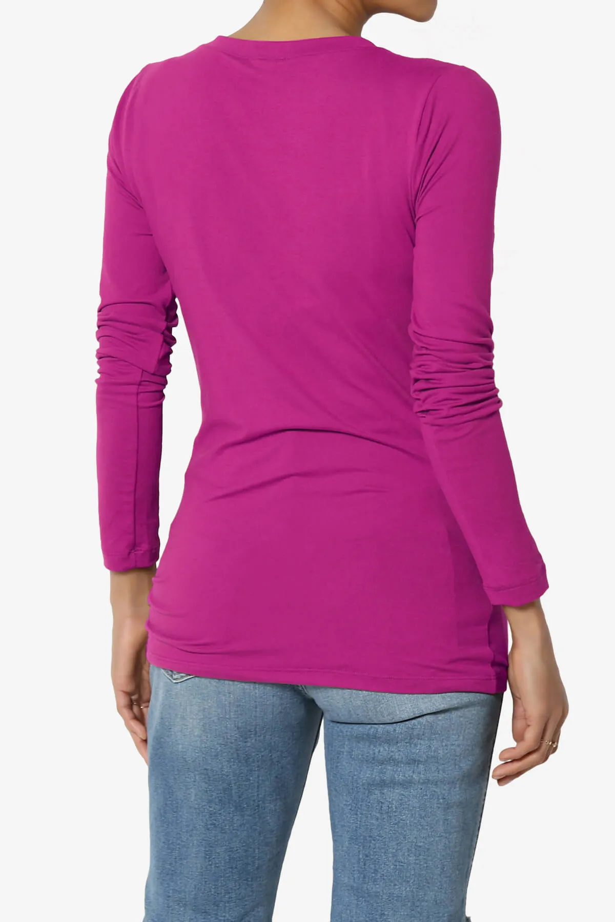 Gaia Microfiber V-Neck Long Sleeve T-Shirt PLUS