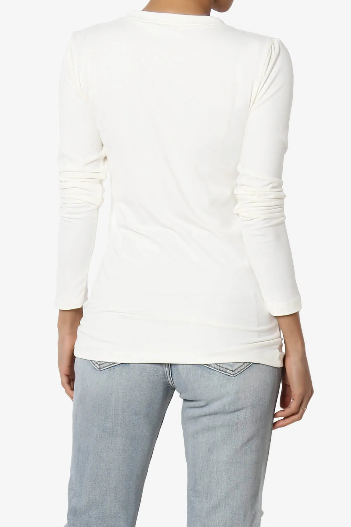 Gaia Microfiber V-Neck Long Sleeve T-Shirt PLUS
