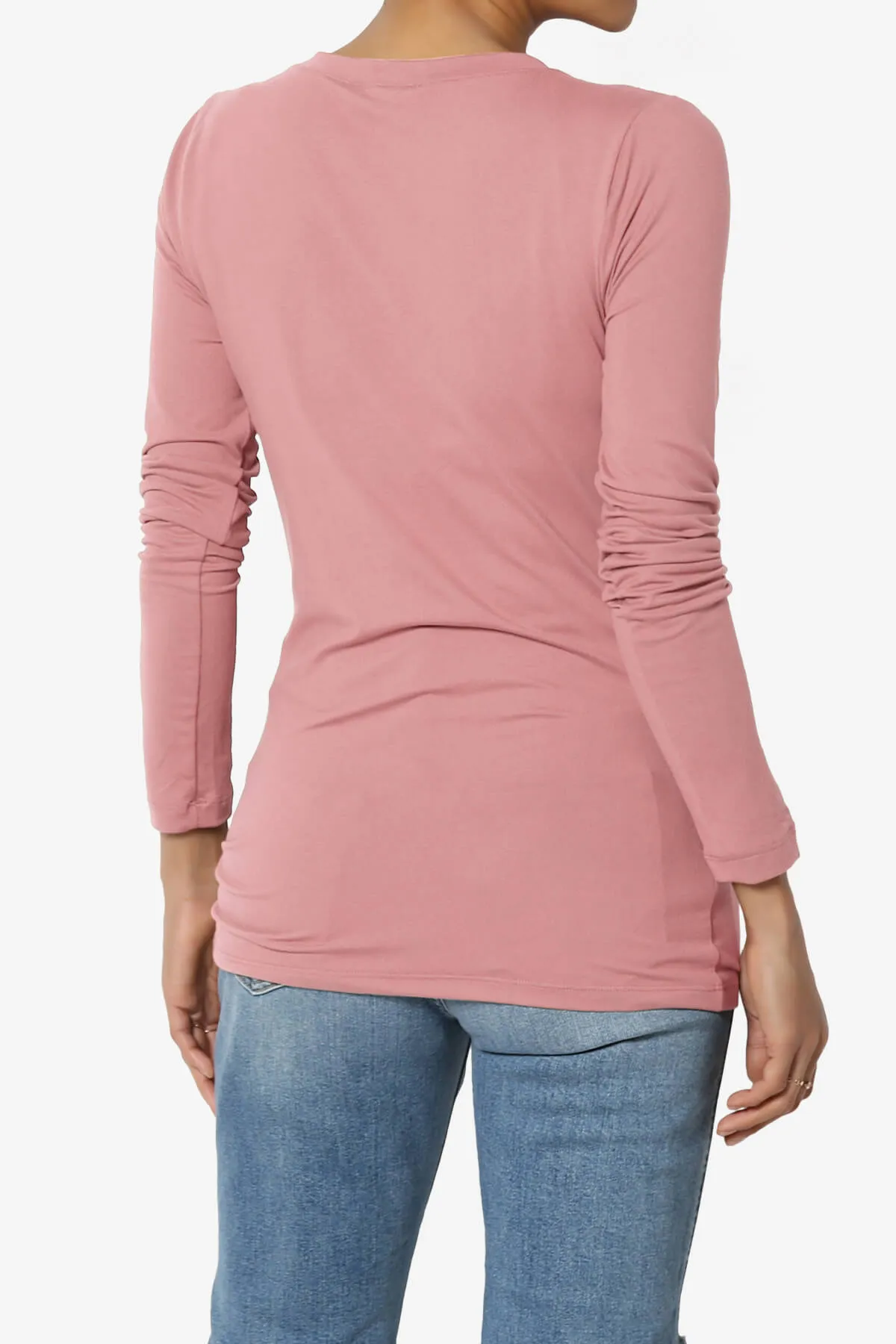 Gaia Microfiber V-Neck Long Sleeve T-Shirt PLUS